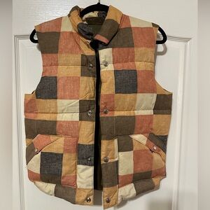 1970’s vintage goose down vest made by Sundance Products in Salt Lake Utah